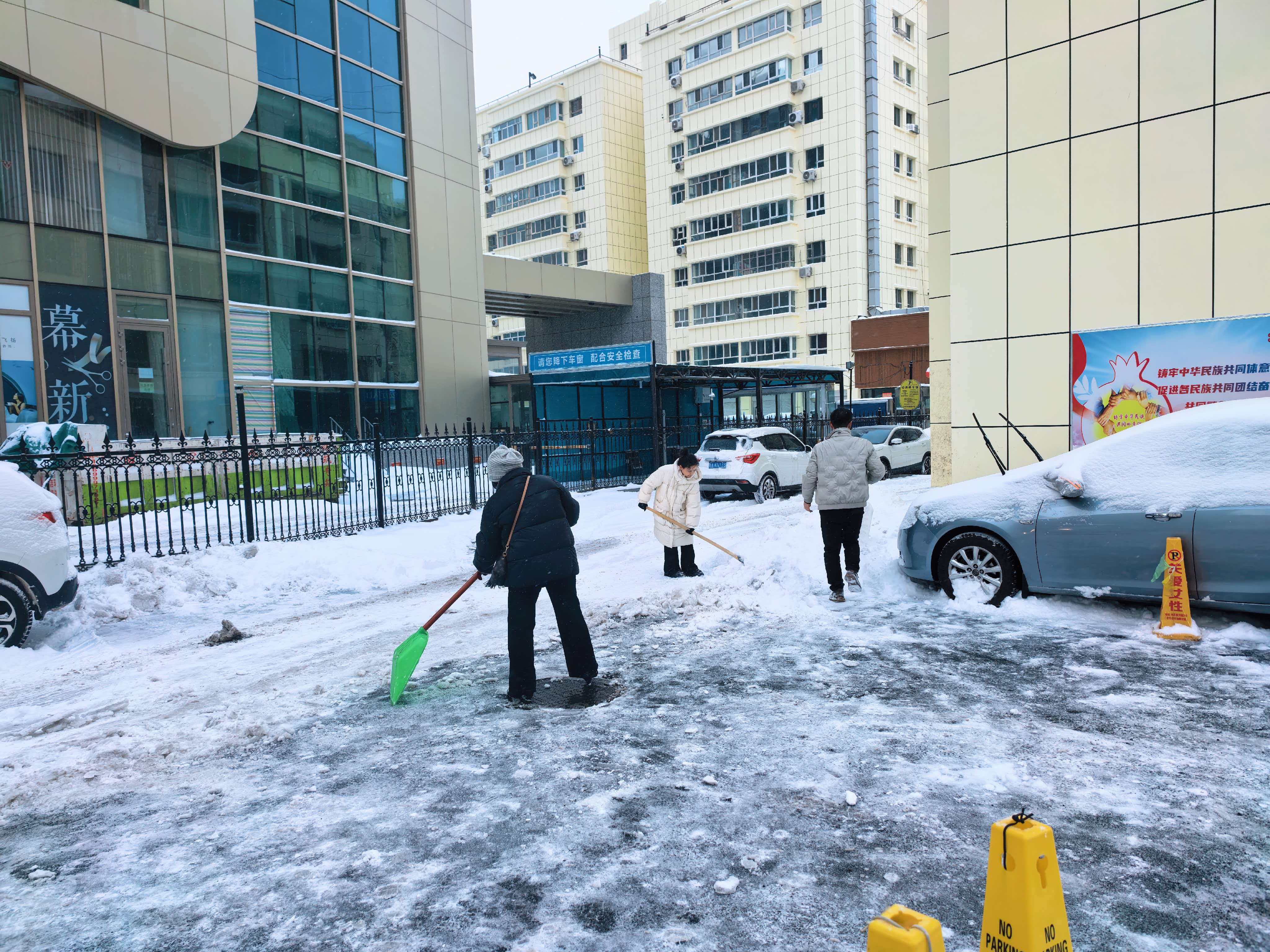 寒雪映初心 温情暖寒冬——记自发清扫公司门前积雪的暖心同事